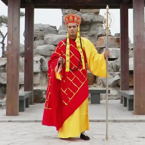 袈裟唐僧帽子服装全套成人表演出服套装西游记唐玄奘三藏衣服禅杖