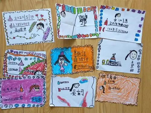 绘画:我的名片-百花齐放 - 新北区新桥中心幼儿园