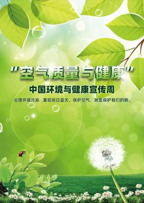 中国环境与健康宣传周海报图片