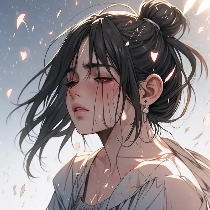 92女生伤感头像,心碎就在一瞬间.