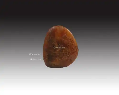 0295 现代 "石卿"款田黄薄意雕摆件