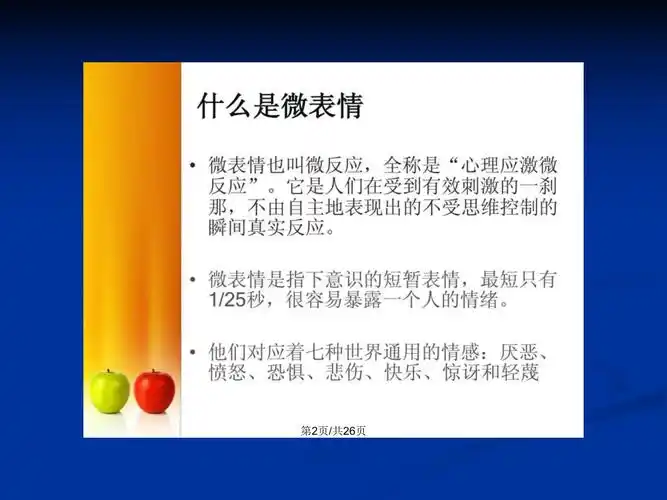 微表情心理学宗富强ppt学习教案