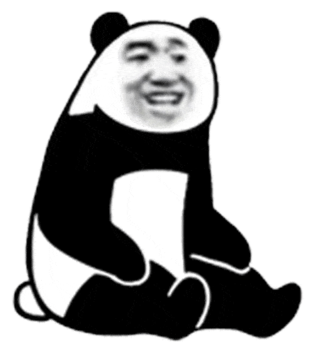 抖音很火的超大个熊猫头霸屏表情包沙雕又好玩