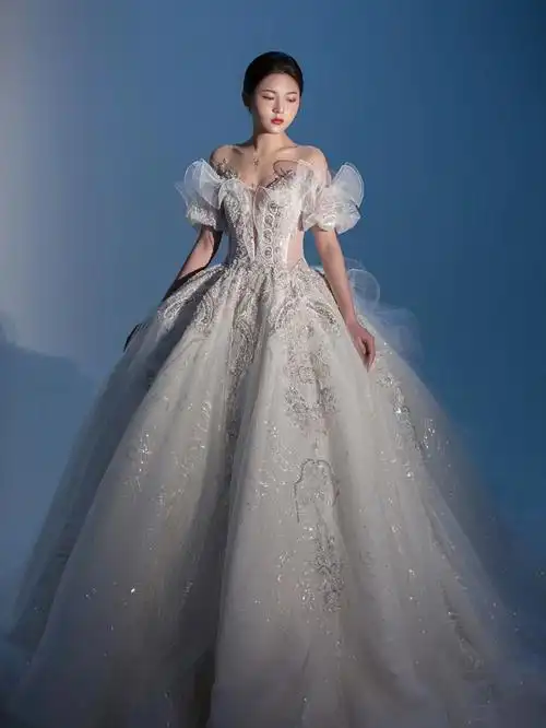 超仙气婚纱云涧月景德镇婚纱礼服