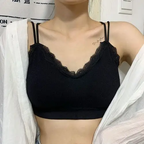 实拍实价抹胸无钢圈运动文胸薄款吊带网红爆款裹胸学生少女内衣