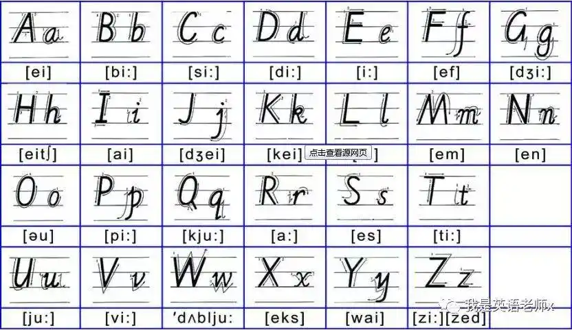 26个英语字母学习,有什么学习方法吗?