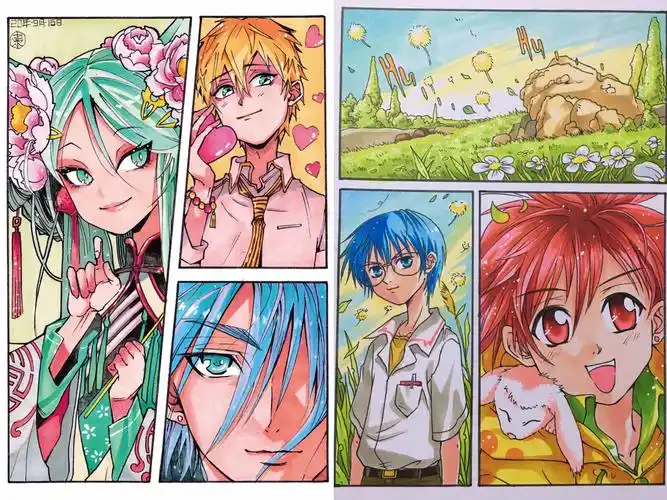 淘雨轩美校三路校区周1(26号)8-10点精英班-大幅分格动漫临摹(副本)