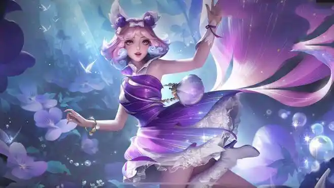 妲己新皮肤紫罗兰之誓非常可爱