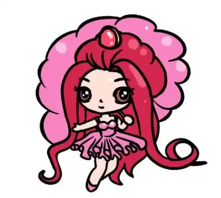 叶罗丽音公主简笔画教程,轻松画出美丽动人的仙子