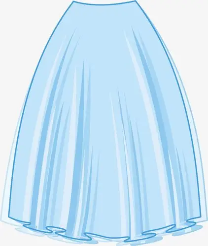 手绘/卡通 卡通元素 > 矢量手绘半身裙 收藏 [声明] 觅元素所有素材为