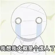 我大概是个废人了表情包来袭啦,每天都感觉自己像是个废人,除了吃和睡