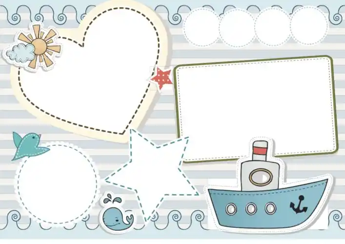 小学一年级手抄报a4彩色模板7