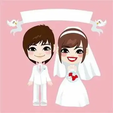 二次元伴郎伴娘头像