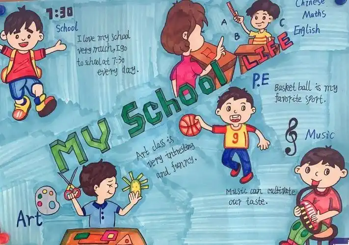 我的校园生活记双语部三年英语作业展