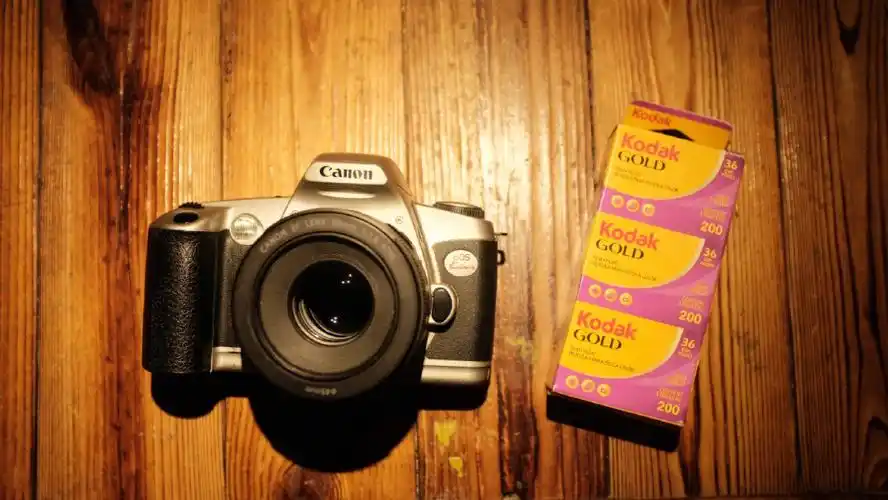 胶片单反佳能kiss2加小痰盂三代