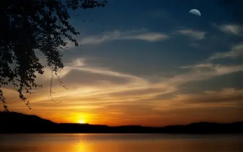 唯美夕阳景象桌面壁纸图片下载高清大图预览1920x1200_风景壁纸下载