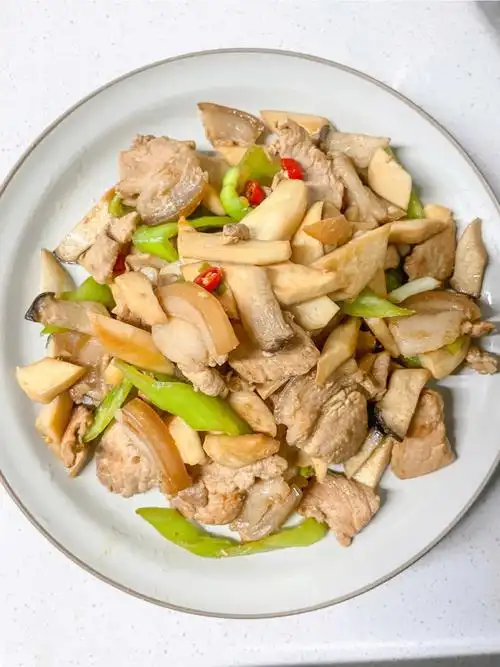 杏鲍菇炒肉片天天吃不得瘦④01