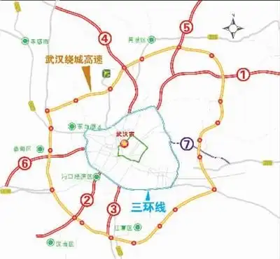 和左高速(武汉和平至左岭),届时,7条高速出口路将如7根血管向武汉城市