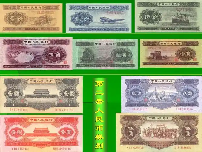 我国1-5套人民币ppt