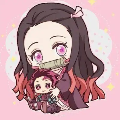 鬼灭之刃灶门祢豆子q版头像高清图片