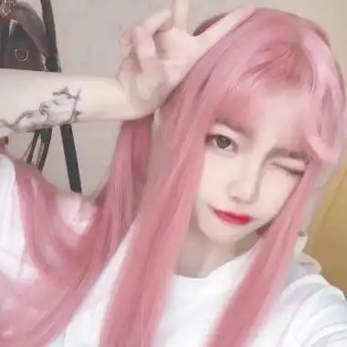 女生粉色头发头像高清个性的霸气女生头像粉色头发图片