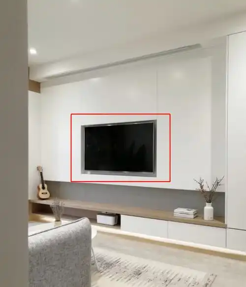 参观闺蜜家的小户型,电视机直接嵌入柜子里,美观大气还不占空间