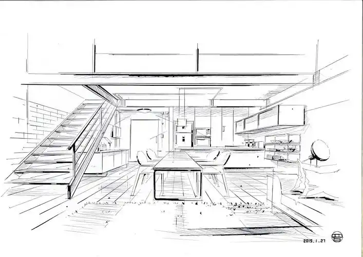 手绘线稿(室内)
