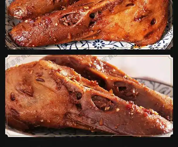黑鸭麻辣鸭头鸭货特色卤味开袋即食熟食真空独立包装休闲零食小吃