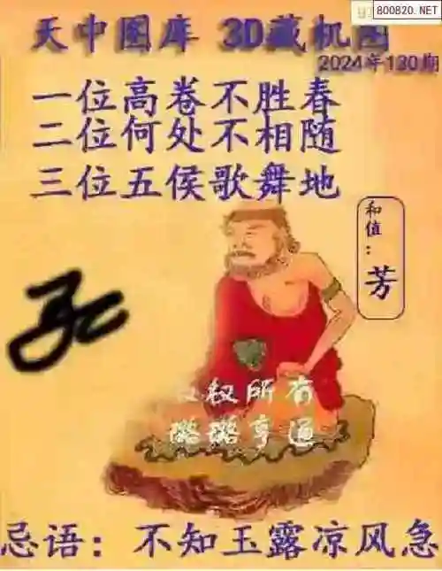 2024130期全部3d藏机图汇总