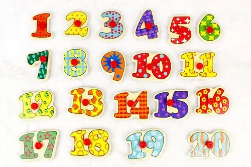 厂家直销 木制益智玩具 智力数字 1-20数字拼板