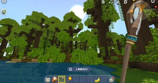 迷你世界全新雨林玩法平平无奇灌木丛竟是探险家最爱的减速带