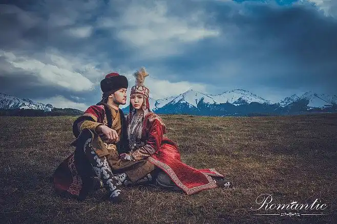 哈萨克族婚纱照4
