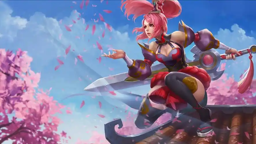 王者荣耀花木兰老版本海报图片 - 空间壁纸网