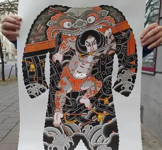 张顺满背手稿重庆纹身