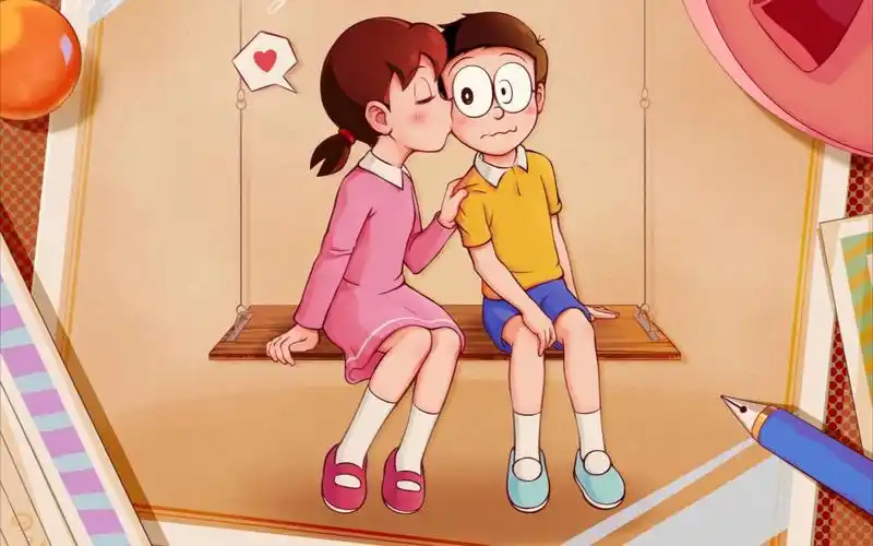 哆啦a梦大雄静香的恋爱史花海全程高甜