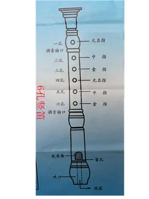 竖笛 普及学习型竖笛 兰圈竖笛6孔.8孔竖笛 带清洁棒 6孔竖笛