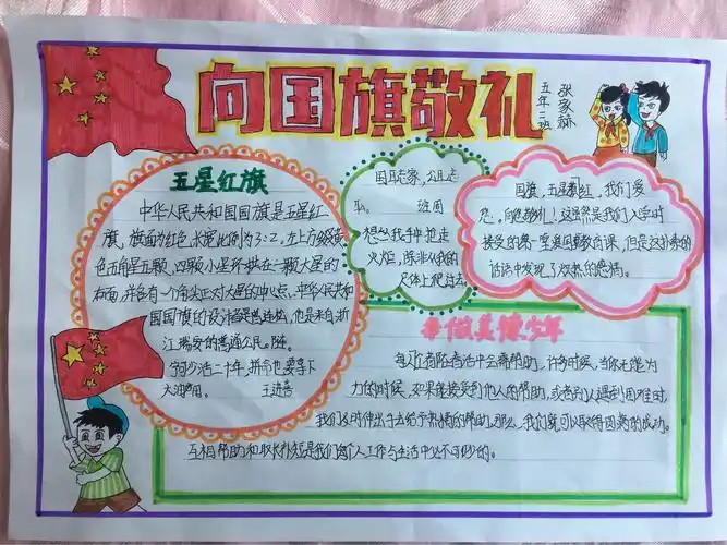 承德县第二小学"向国旗敬礼"手抄报集锦