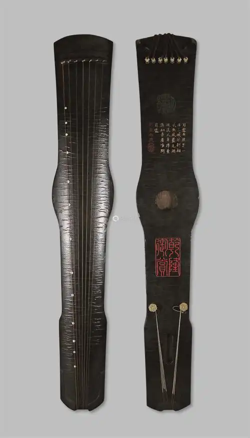 清月露知音大漆古琴