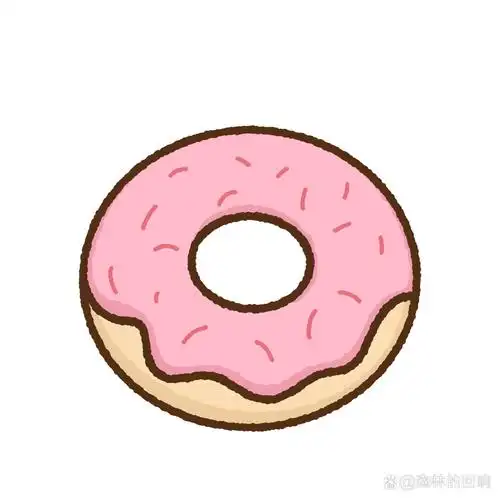 零基础简笔画教程|早餐系列 甜甜圈 91 ipadpro2020 96 procreate