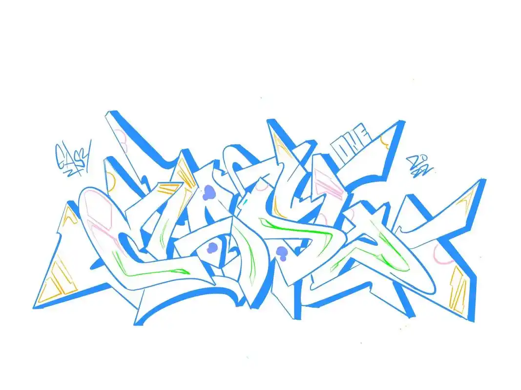 济南涂鸦|我的一些涂鸦手稿线稿,还在摸索.#图文扶持计划入口 - 抖音