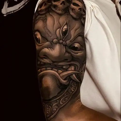 玛哈嘎拉玛哈嘎拉 是佛教三根_纹身吧社区 - 纹身大咖