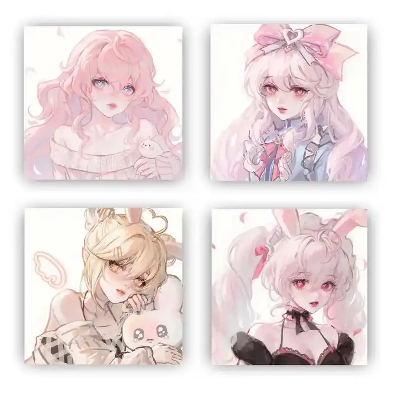 可爱动漫四人闺蜜头像.取图加微信2317957798#可爱动 - 抖音