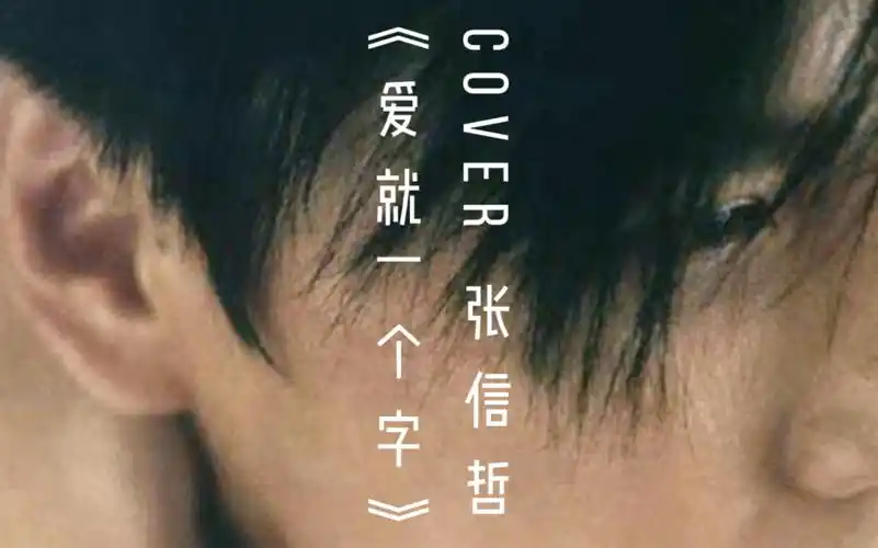 最近抖音比较火的歌张信哲爱就一个字谁不是翻山越岭去相爱