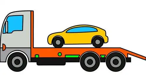 儿童简笔画:卡车运输小汽车,涂颜色开发智力