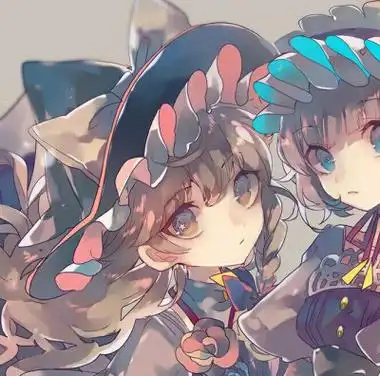 唯美动漫闺蜜头像