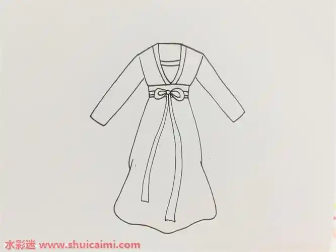 古装裙子怎么画古装裙子简笔画画法