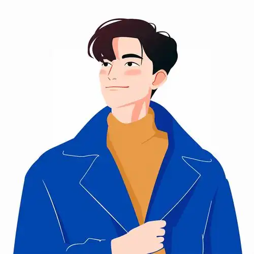 简约的克莱因蓝头像,很适合职场!