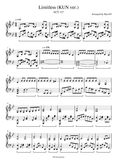 无限的我 (limitless) 钢琴谱