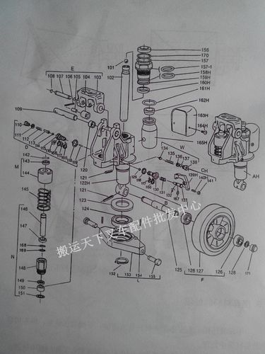 手动叉车配件 克莱斯,蚁霸,林德手动液压搬运车阀体,阀芯
