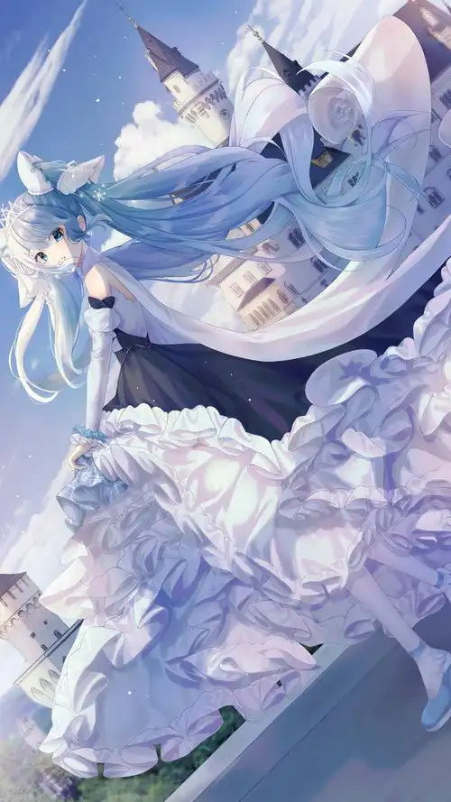 甜美治愈初音未来手机壁纸